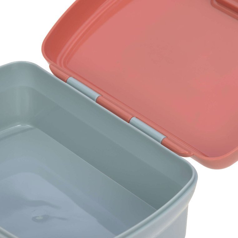 Lassig, Zestaw na lunch Lunchbox + Tritanowa butelka - bidon 460 ml About Friends Lis