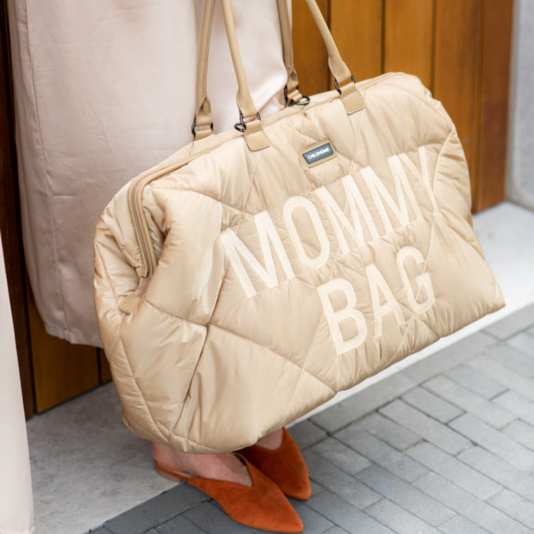 Childhome, Torba Mommy bag Pikowana Beżowa Childhome, Torba Mommy bag Pikowana Beżowa