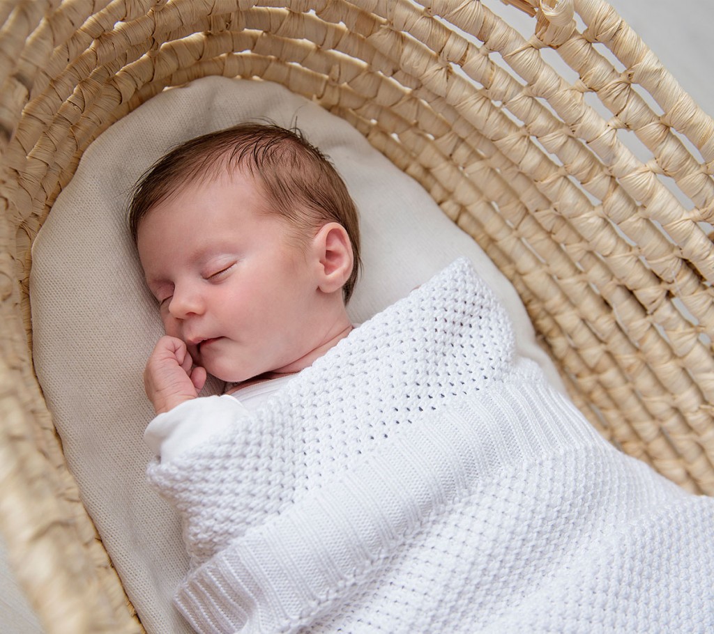 Lullalove, Bambusowy koc - biel