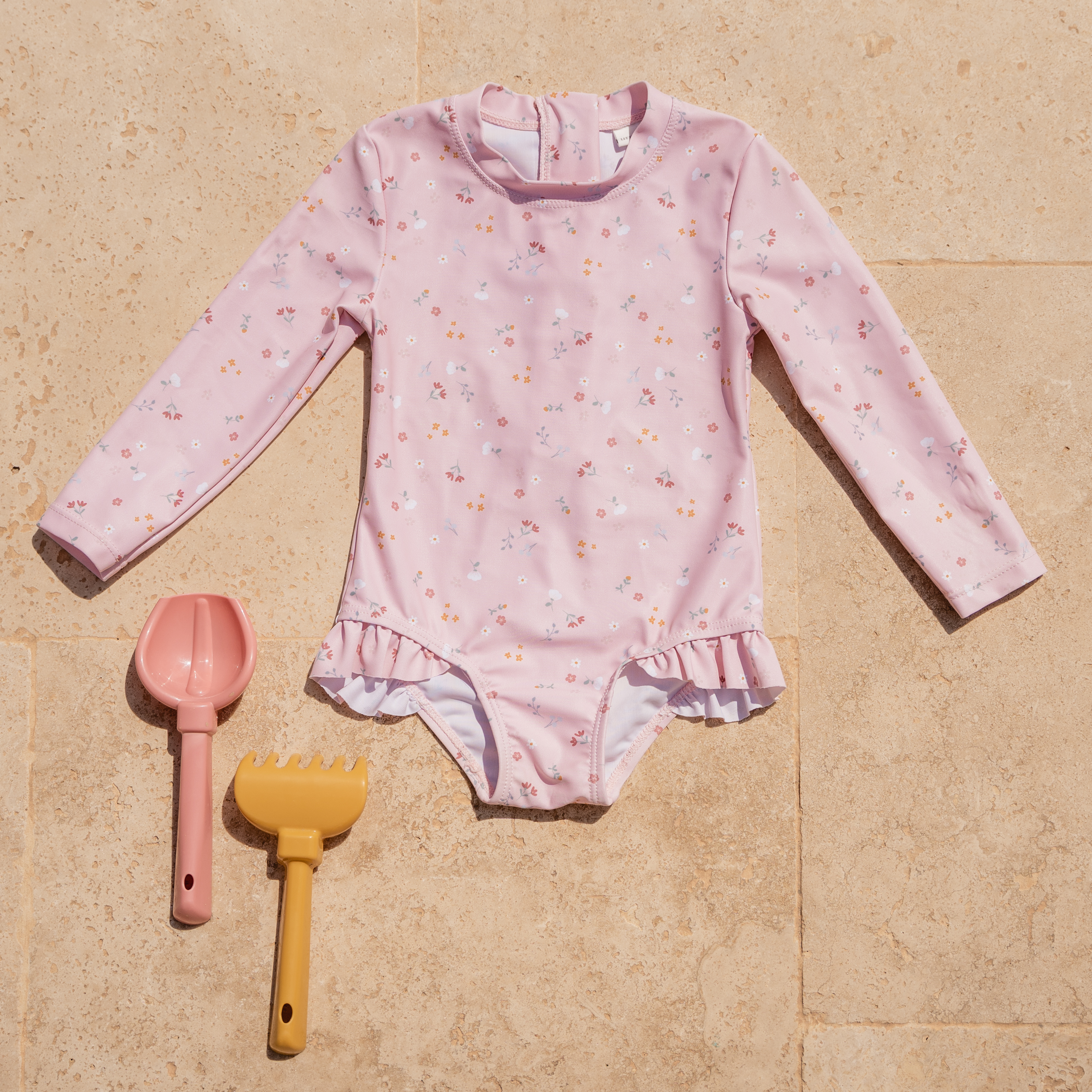 Little Dutch, Swimsuit z rękawami Vintage Pink 86/92 Little Pink Flowers Little Dutch, Swimsuit z rękawami Vintage Pink 86/92 Little Pink Flowers