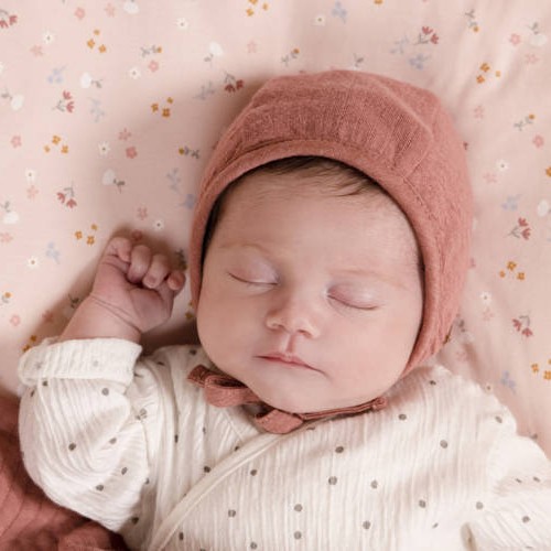 Little dutch, Lekki śpiworek bawełniany 90 cm Little Pink Flowers TOG 0,4