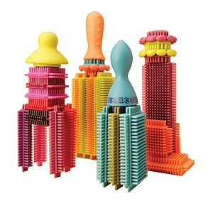 Btoys, klocki jeżyki w słoju Stackadoos