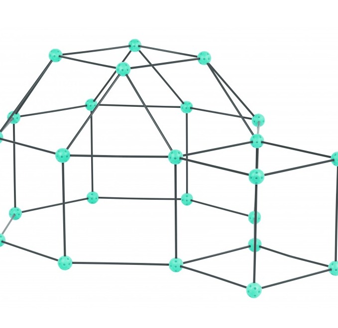 Zwariowany namiot szaro - zielony Zwariowany namiot szaro - zielony