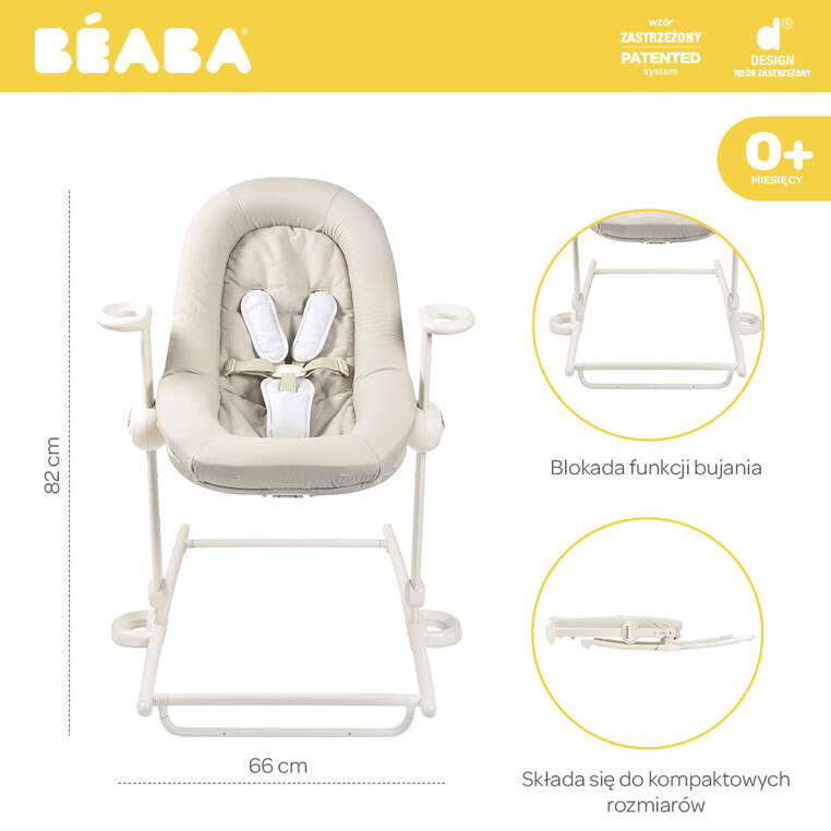 Beaba, Leżaczek Bouncer Up&Down Plus Beaba, Leżaczek Bouncer Up&Down Plus