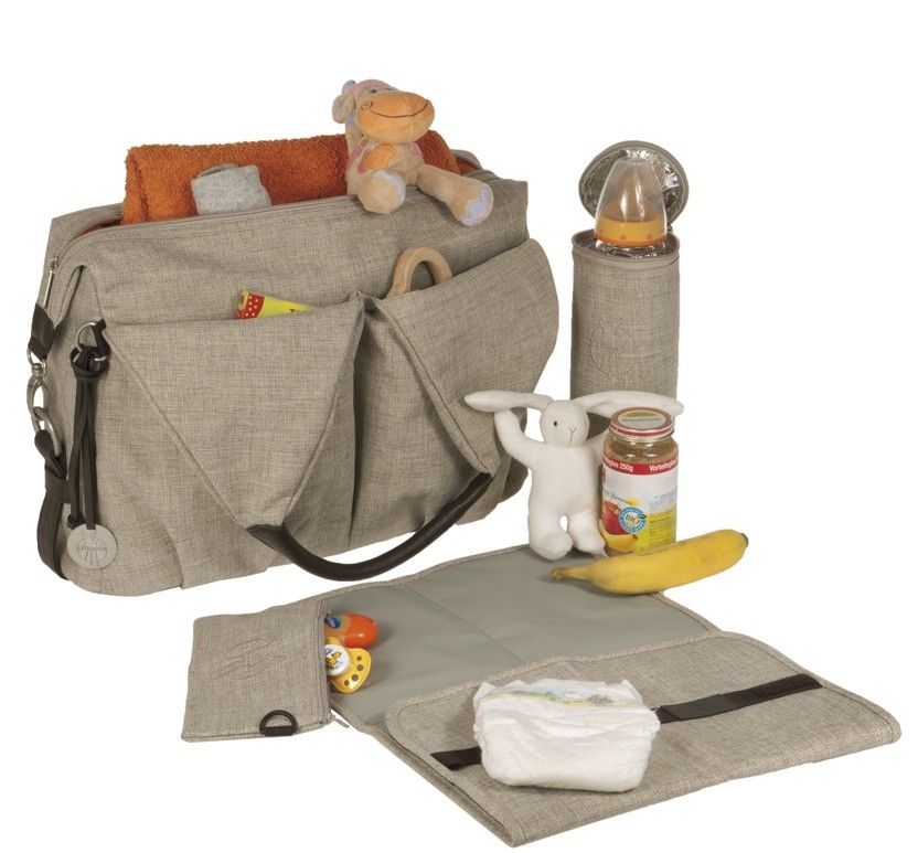 Lassig, ekologiczna torba Green Label Neckline Bag Choco Melange