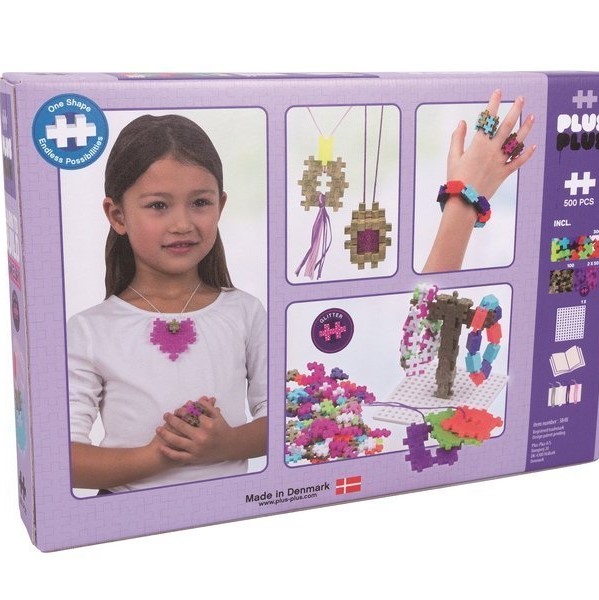 Plus-Plus, Mini Mix Brokat 500 szt. Biżuteria