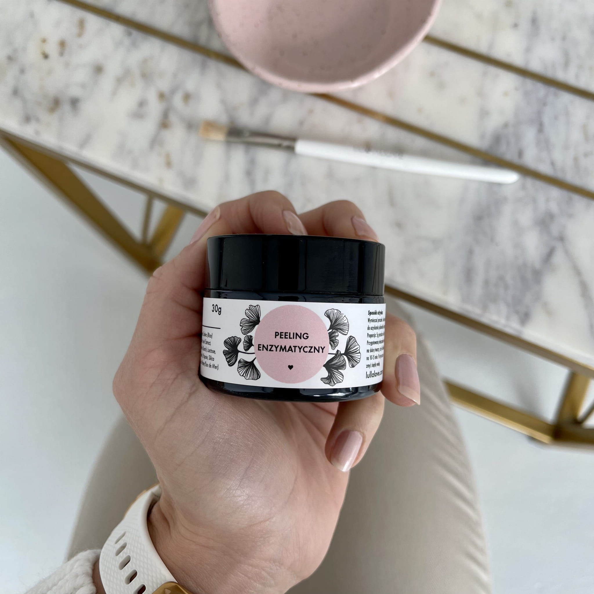 Lullalove, Peeling enzymatyczny z miłorzębem japońskim