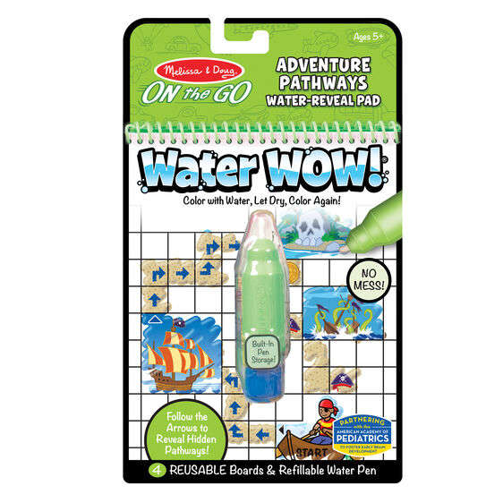 Melissa&Doug, Kolorowanka Water Wow - Pathways, Przygody
