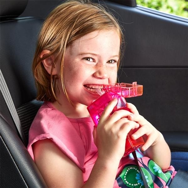 Drink In The Box, Bidon ze słomką pink 350ml