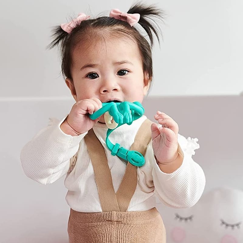 Matchstick Monkey, 2 zawieszki silikonowe MULTI Blue & Green