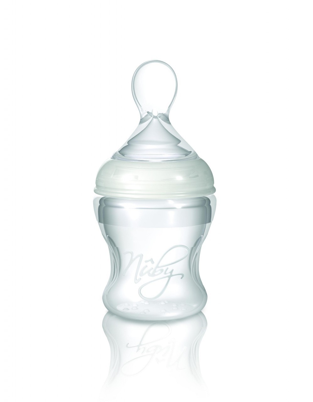 Miękka silikonowa łyżeczka z butelką do karmienia