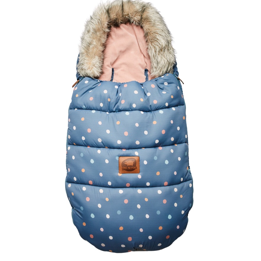 Pink no more, Śpiwór do wózka zimowy - Dots Pink no more, Śpiwór do wózka zimowy - Dots