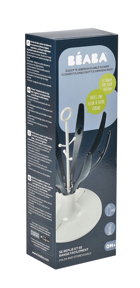 Beaba Składana suszarka do butelek i smoczków Kwiat blue KOLEKCJA 2017 Beaba Składana suszarka do butelek i smoczków Kwiat blue KOLEKCJA 2017
