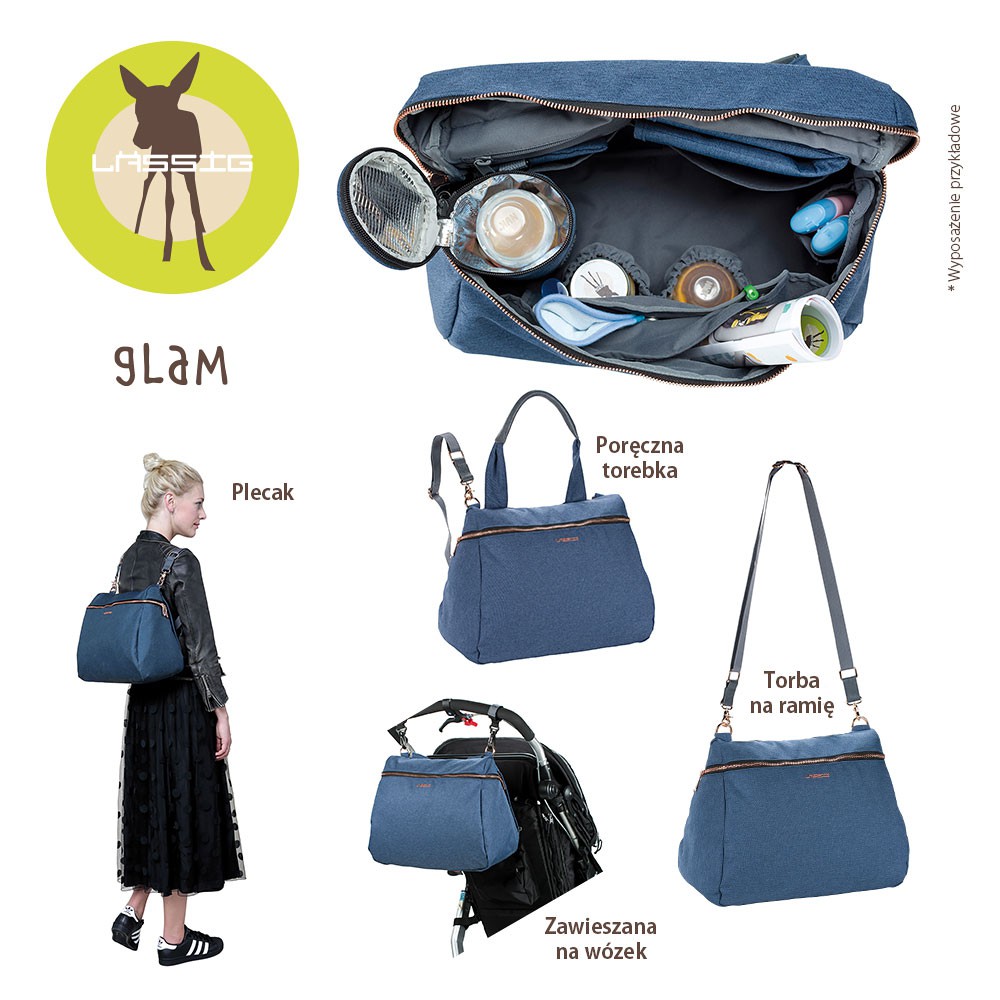 Lassig, Glam Label Torba z akcesoriami Rosie Blue Lassig, Glam Label Torba z akcesoriami Rosie Blue