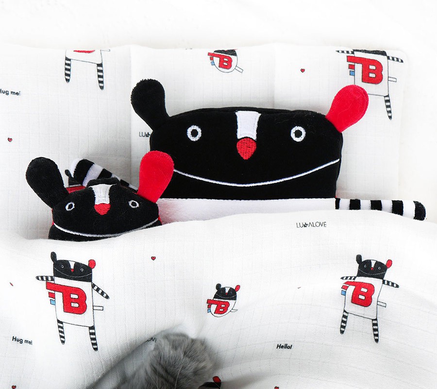 Lullalove, otulacz muślinowy 100x100cm MRB