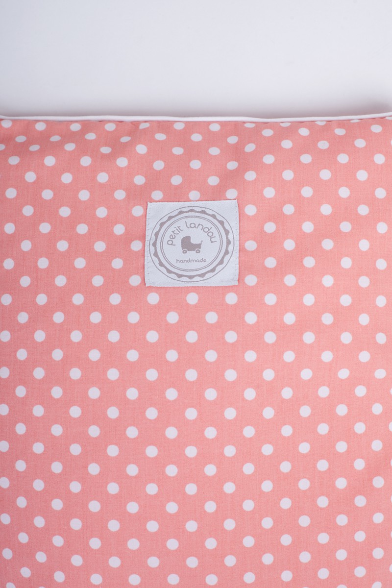 Kołyska biała/koral