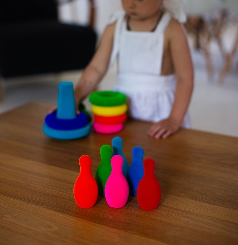 Rubbabu, Zestaw do gry w kręgle sensoryczny mały