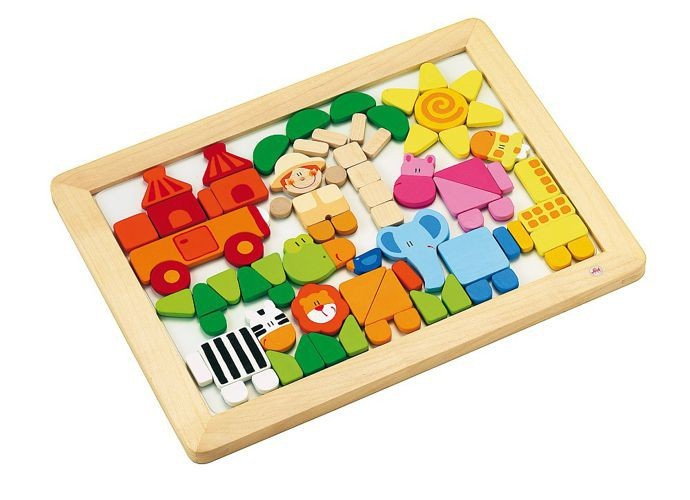 Sevi, Układanka magnetyczna, Sawanna, 78 el.