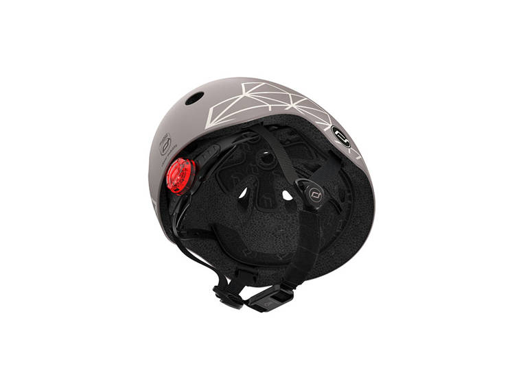 Scootandride, Kask XXS-S dla dzieci 1-5 lat Brown Lines