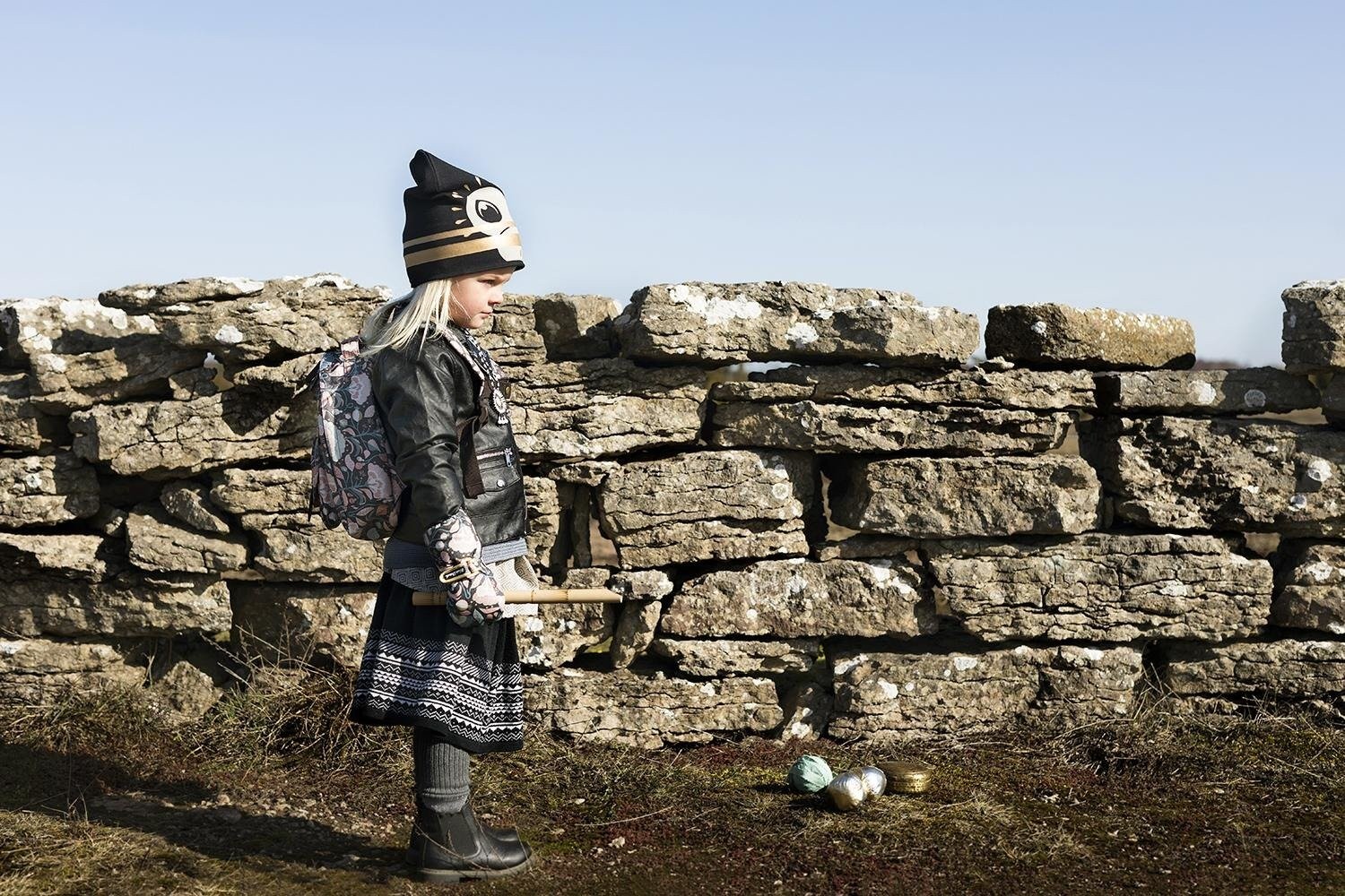 Elodie Details, Czapka Zimowa - Gilded Playful Pepe 0-6m