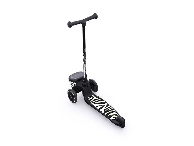 Scootandride, Highwaykick 2 Lifestyle Hulajnoga trójkołowa balansowa z zamykanym schowkiem 2+ Zebra Scootandride, Highwaykick 2 Lifestyle Hulajnoga trójkołowa balansowa z zamykanym schowkiem 2+ Zebra