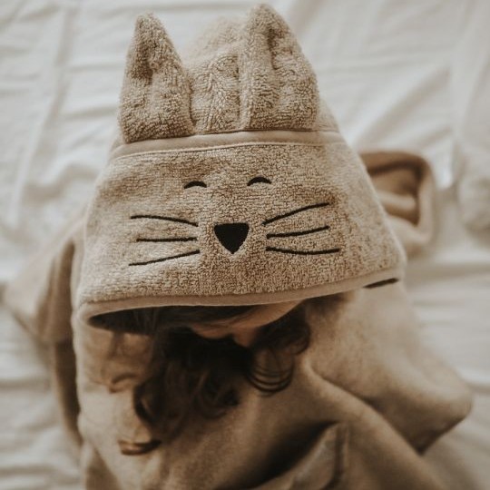 My Memi, Bambusowy duży ręcznik light grey