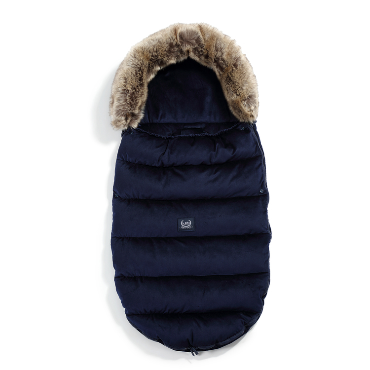 La Millou, Velvet Collection - Aspen Winterproof Stroller Bag Uni - Royal Navy