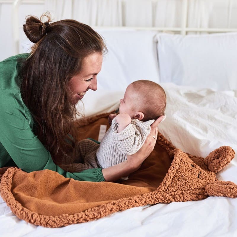 Jollein, Śpiworek otulacz do fotelika i wózka Bunny CARAMEL