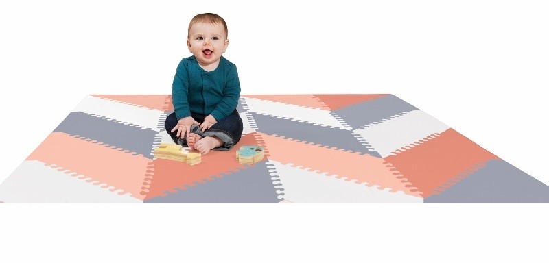 Skip Hop, mata piankowa Playspot Grey Peach GEO Skip Hop, mata piankowa Playspot Grey Peach GEO