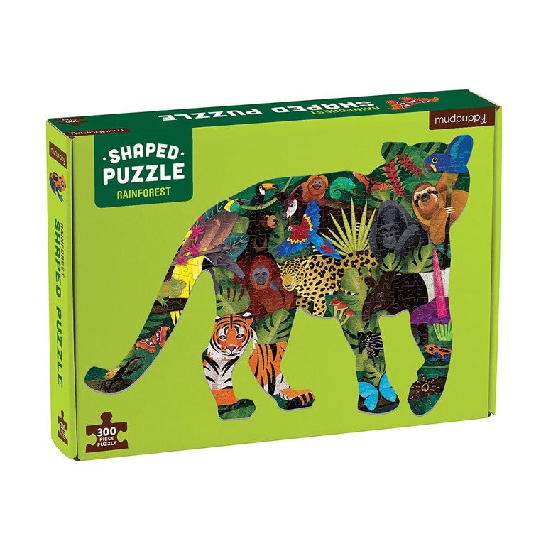 Mudpuppy, Puzzle kształty Las deszczowy 300 elementów 7+