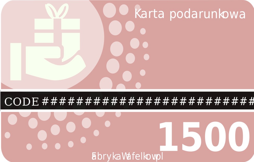 Karta podarunkowa 1500 Karta podarunkowa 1500