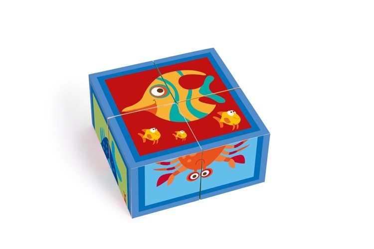 Scratch, Puzzle 4 Klocki OCEAN Scratch, Puzzle 4 Klocki OCEAN