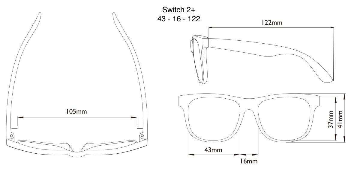 Real Kids, Okulary przeciwsłoneczne, Switch Blue-Purple 2-4 lata Real Kids, Okulary przeciwsłoneczne, Switch Blue-Purple 2-4 lata