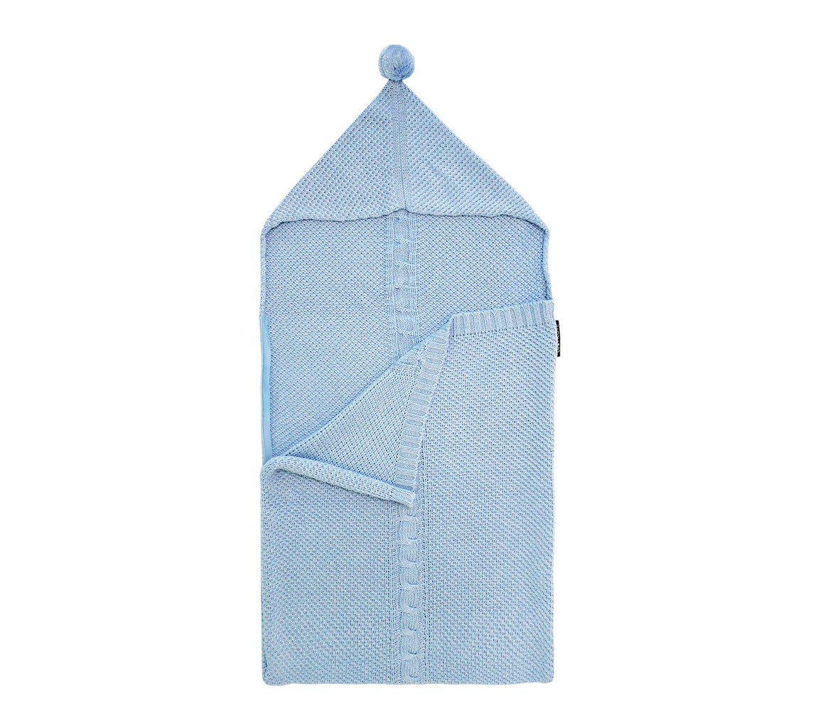 Lullalove, Śpiworek-kocykowy do spania - błękitny Lullavorek