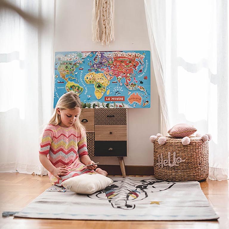 Janod, puzzle magnetyczne mapa świata