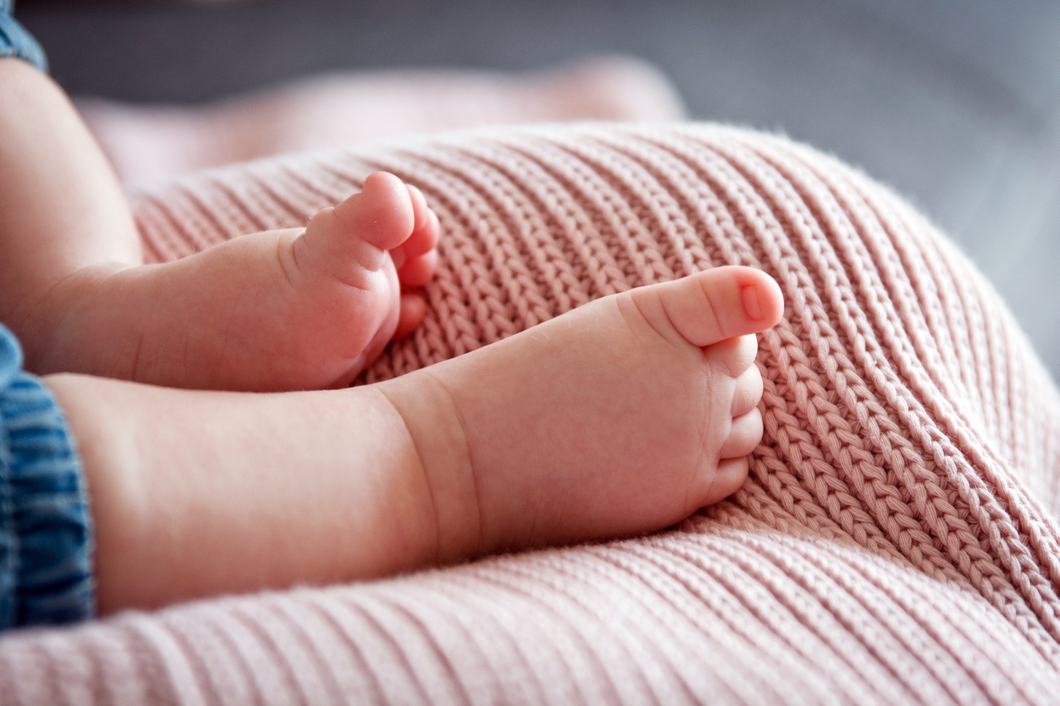 Poofi, Tkany Kocyk z Bawełny Organicznej VINTAGE PINK