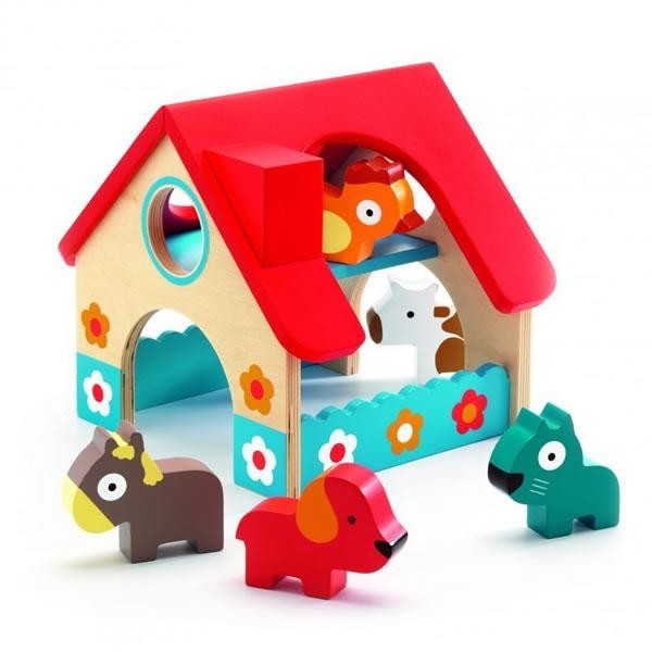 Djeco, drewniany domek ze zwierzętami