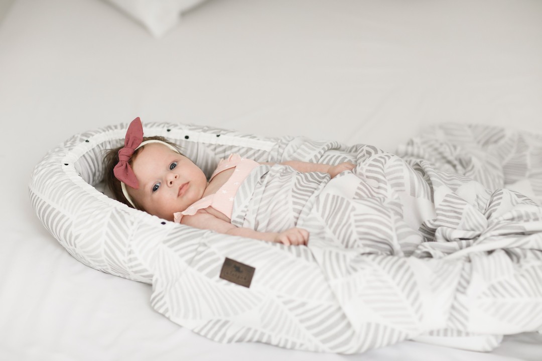Sleepee, Bambusowy Palm 3 w 1 - chusta, otulacz i kocyk Sleepee, Bambusowy Palm 3 w 1 - chusta, otulacz i kocyk