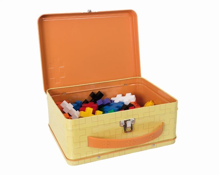 Plus-Plus, Midi Basic - 70 szt walizka metal i książeczka Plus-Plus, Midi Basic - 70 szt walizka metal i książeczka