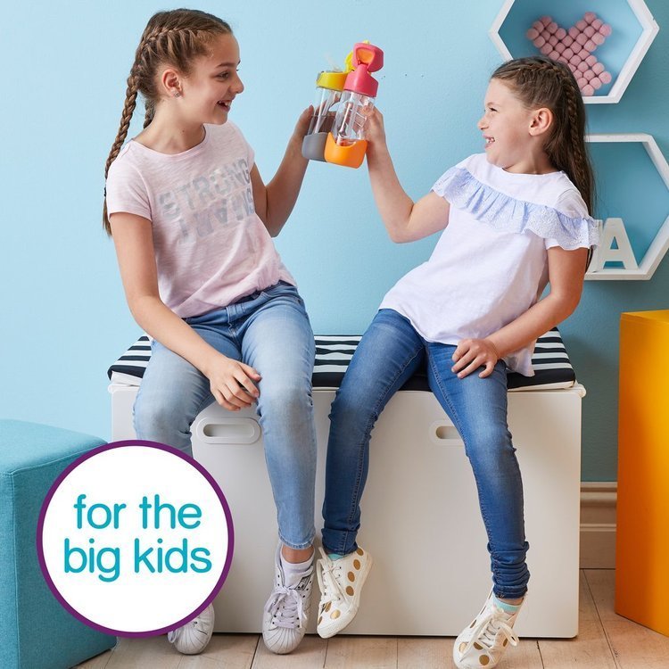 B.Box, Butelka tritanowa ze słomką 450 ml, Lilac Pop B.Box, Butelka tritanowa ze słomką 450 ml, Lilac Pop