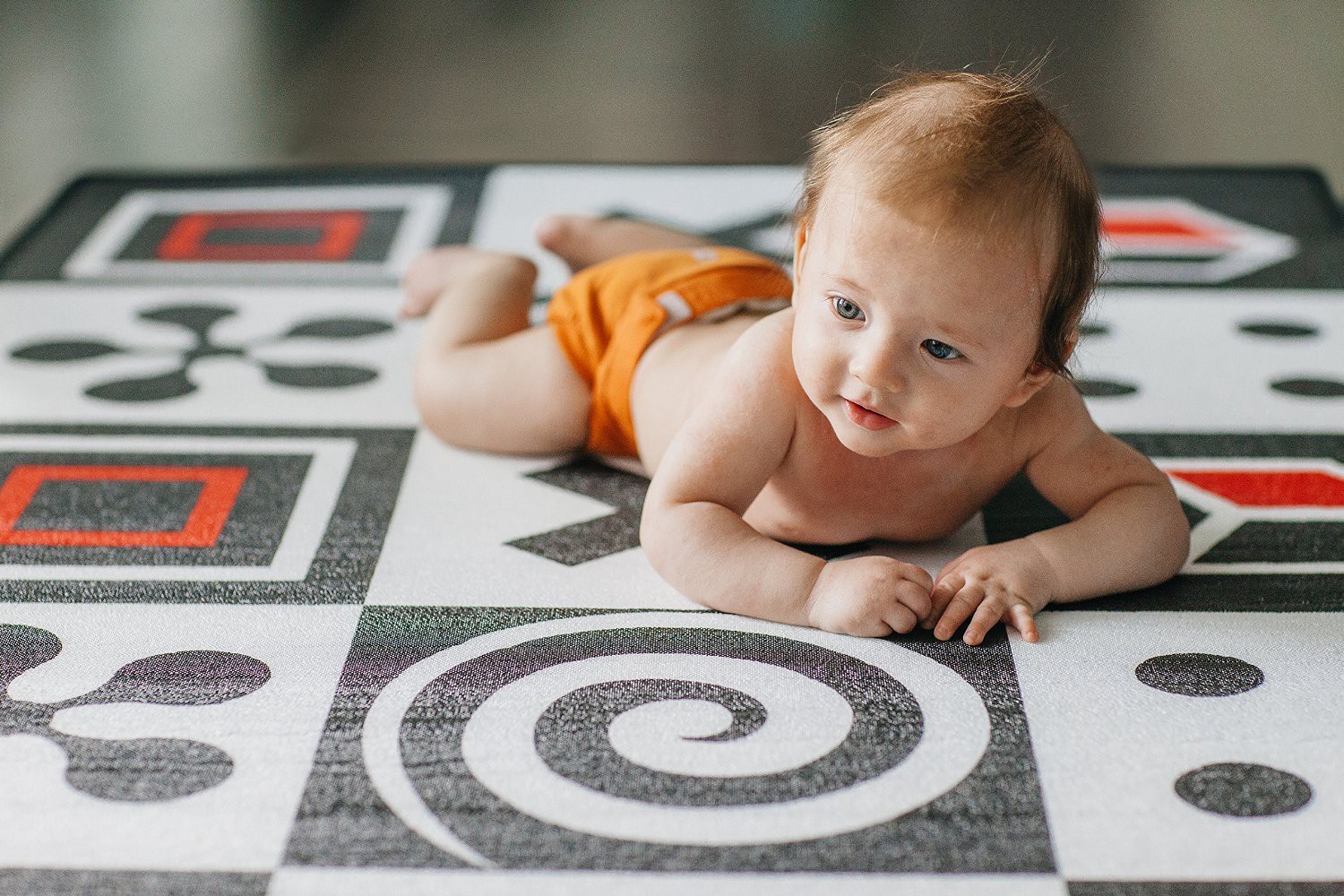 Duża dwustronna mata piankowa playmat Mata czarno biała Duża dwustronna mata piankowa playmat Mata czarno biała