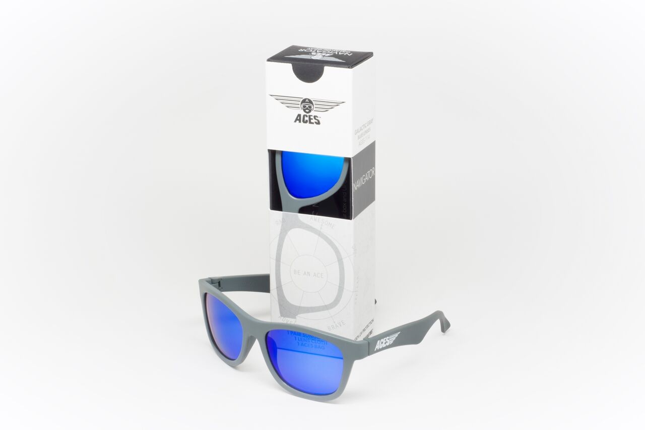 Babiators, Okulary przeciwsłoneczne Aces 7-14 Galactic Gray / Blue Lenses Babiators, Okulary przeciwsłoneczne Aces 7-14 Galactic Gray / Blue Lenses