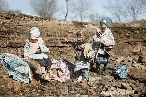 Elodie Details,  Czapka wełniana - Tender Blue 6-12 m