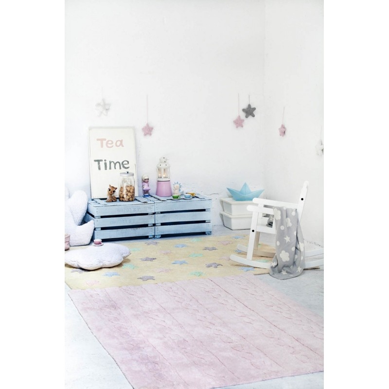Lorena Canals, Dywan do prania w pralce Trenzas Soft Pink Lorena Canals, Dywan do prania w pralce Trenzas Soft Pink