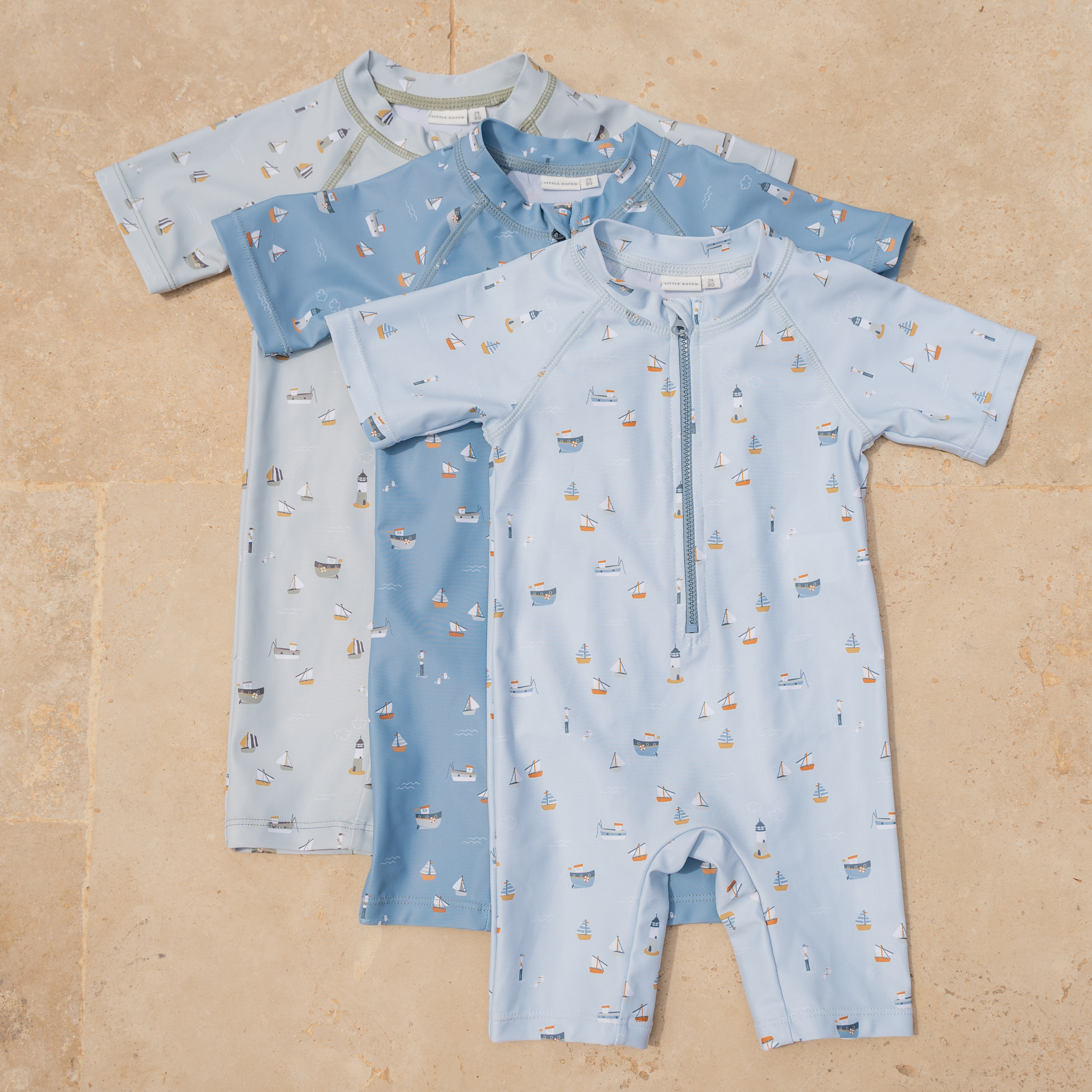 Little Dutch, Swimsuit chłopięcy 98/104 Sailors Bay Blue