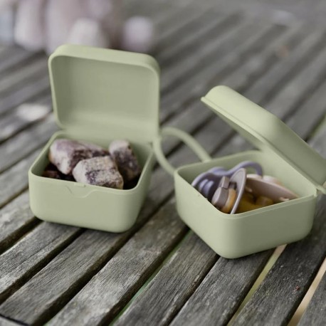 Bibs, Pacifier Box pudełko ochronne na smoczki - Dark Oak