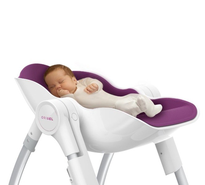 ORIBEL, Krzesełko do karmienia ŚLIWKA Cocoon™