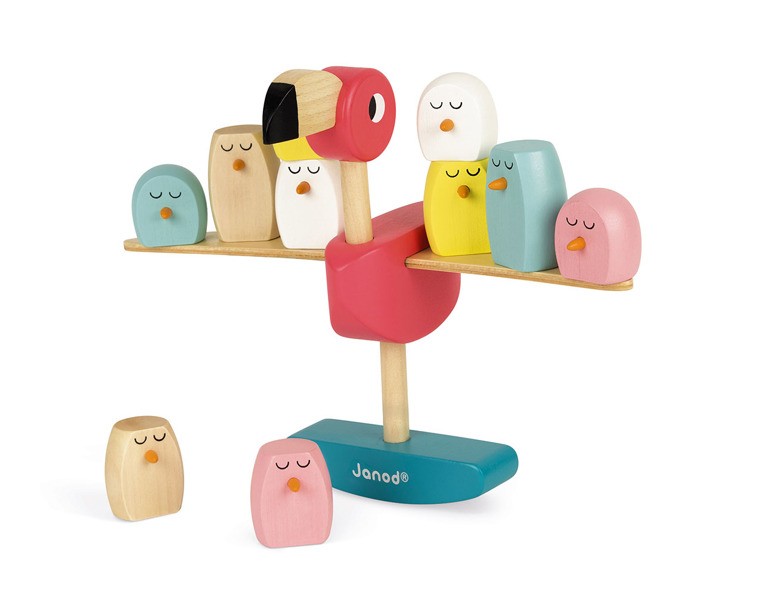 Janod, Gra balansowa drewniana Flamingi Janod, Gra balansowa drewniana Flamingi