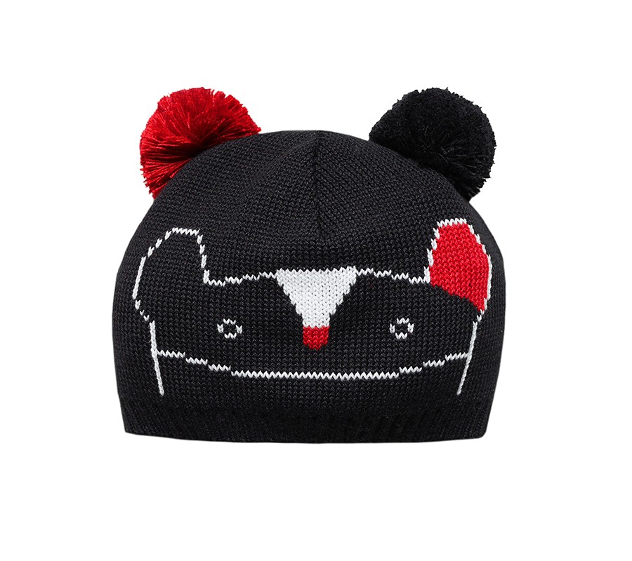 Lullalove, Ciepła czapka MRB z pomponikami 0-3 m-cy