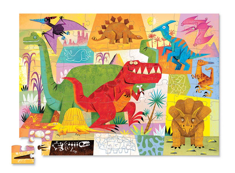 Crocodile Creek, Puzzle 72 elementy, Dinozaury Crocodile Creek, Puzzle 72 elementy, Dinozaury